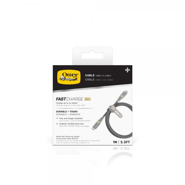Otterbox Kabel Fast Charge Premium USB-C to USB-C Cable 1m Silver Dust