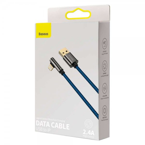 Baseus Kabel Legend Series USB-A till Lightning 2 m Blå