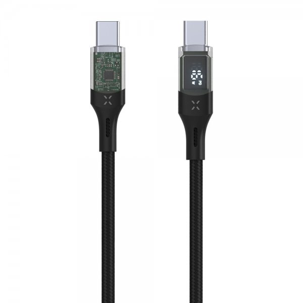 Fixed Kabel med Display USB-C/USB-C 100W 2m