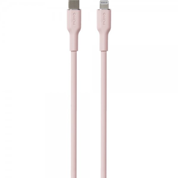 Puro Kabel Soft Charge & Sync Cable USB-C/Lightning 1.5m Rosa