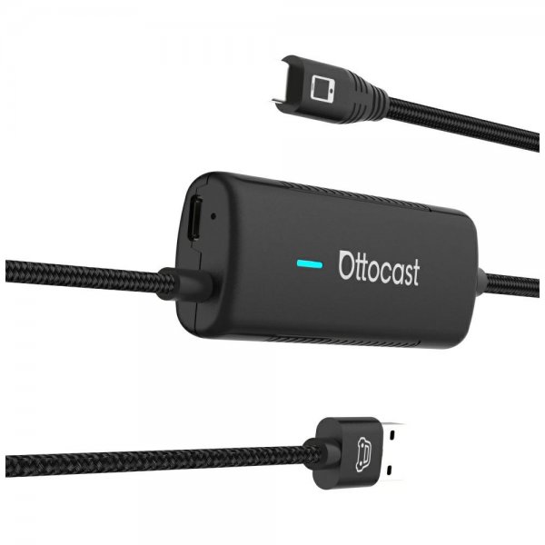 Ottocast Mirror Touch Trådlös CarPlay/Android Auto Adapter med Skärmspegling