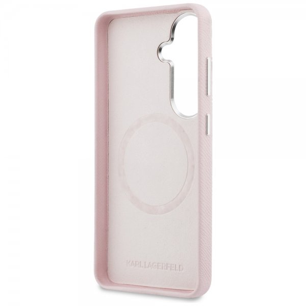 Karl Lagerfeld Samsung Galaxy S26 Skal Saffiano MagSafe Rosa