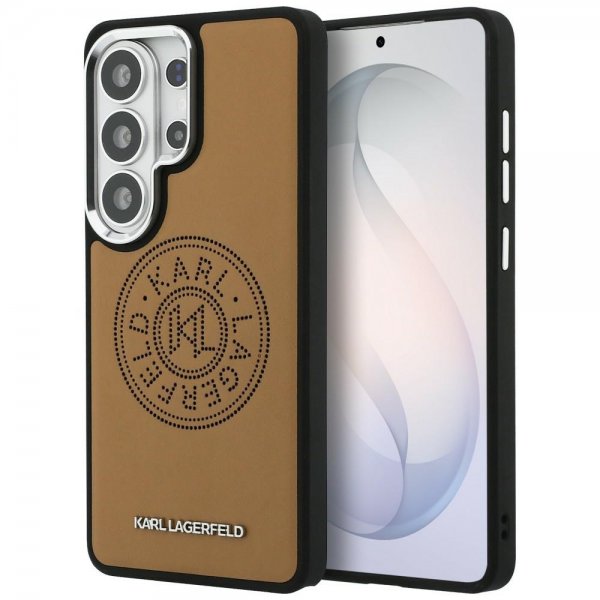 Karl Lagerfeld Samsung Galaxy S26 Ultra Skal Perforated Logo MagSafe Brun