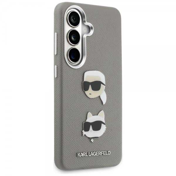 Karl Lagerfeld Samsung Galaxy S26 Skal Saffiano Karl & Choupette Silver