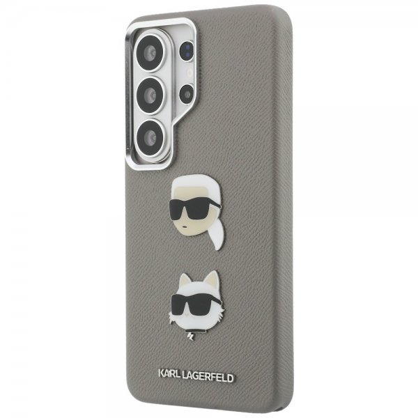 Karl Lagerfeld Samsung Galaxy S26 Ultra Skal Saffiano Karl & Choupette Silver