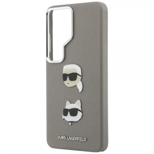 Karl Lagerfeld Samsung Galaxy S26 Ultra Skal Saffiano Karl & Choupette Silver