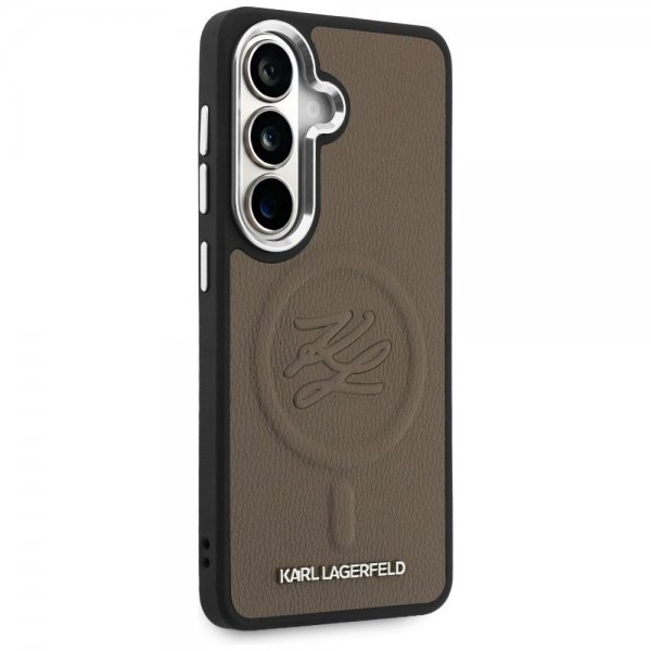 Karl Lagerfeld Samsung Galaxy S26 Skal Embossed MagSafe Brun