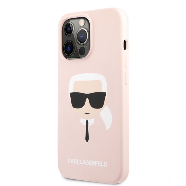 Karl Lagerfeld iPhone 13 Pro Skal Liquid Silicone Ljusrosa