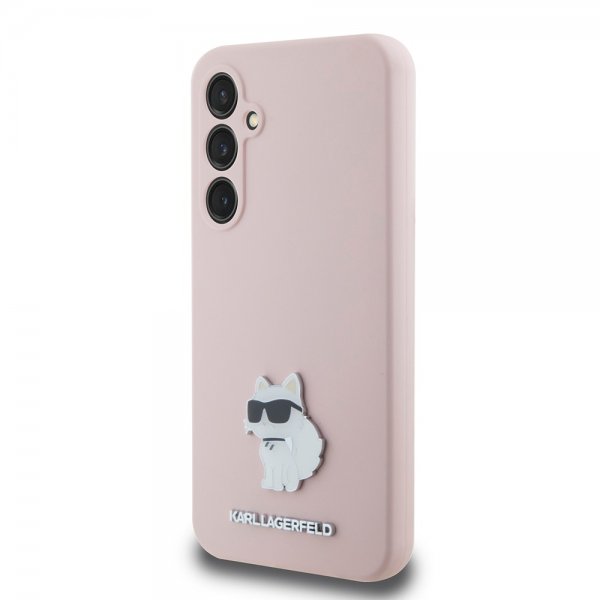 Karl Lagerfeld Samsung Galaxy S23 FE Skal Liquid Silicone Choupette Rosa