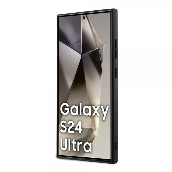Karl Lagerfeld Samsung Galaxy S24 Ultra Skal Grip & Stand Saffiano Svart