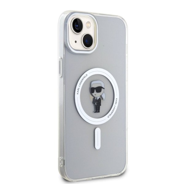 Karl Lagerfeld iPhone 15 Skal Ikonik MagSafe Transparent
