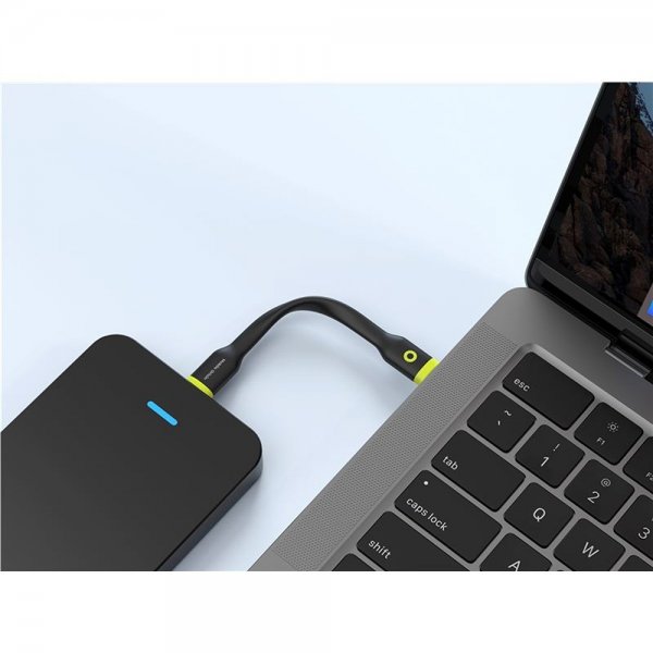 Mobile Origin Kompakt USB-C Kabel 10 cm Svart