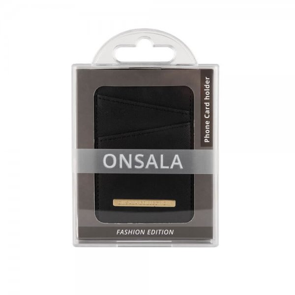 Onsala Korthållare Black Saffiano