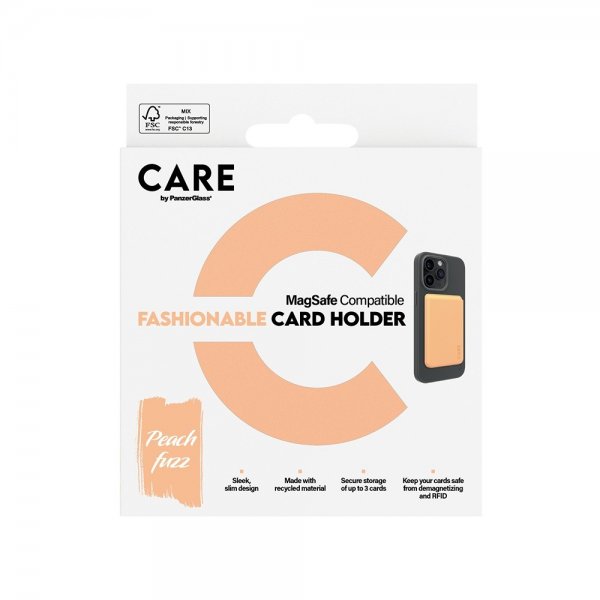 CARE by PanzerGlass Korthållare Fashionable Card Holder MagSafe Peachy