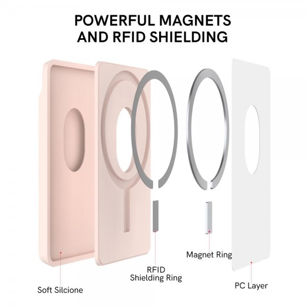 Ahastyle Korthållare PT133-A MagSafe Rosa