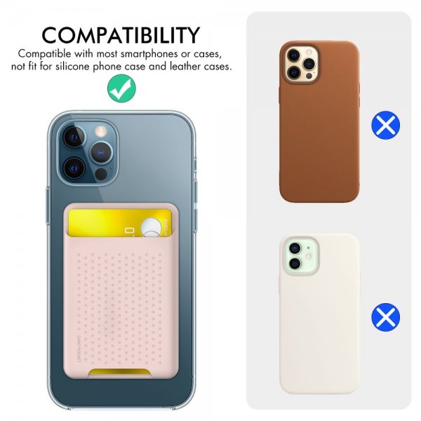 Ahastyle Korthållare PT133-S Självhäftande Rosa