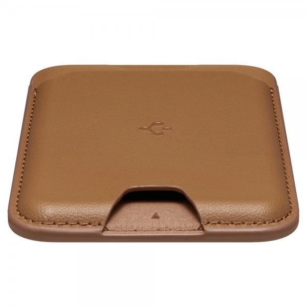 Spigen MagSafe Korthållare Valentinus 3 Cards Holder MagFit Brun
