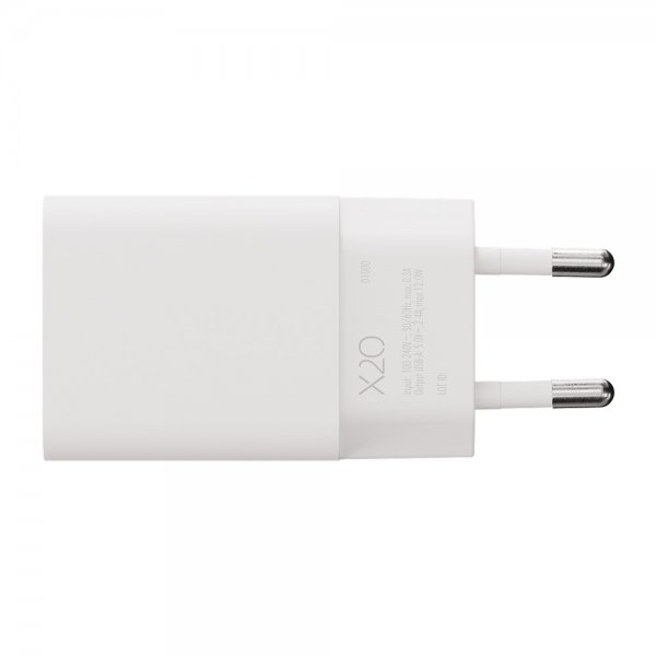 X2O Laddare 12W USB-A Vit