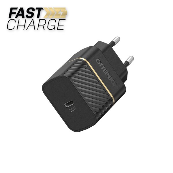 Otterbox Mobilladdare 20W USB-C PD Black Shimmer