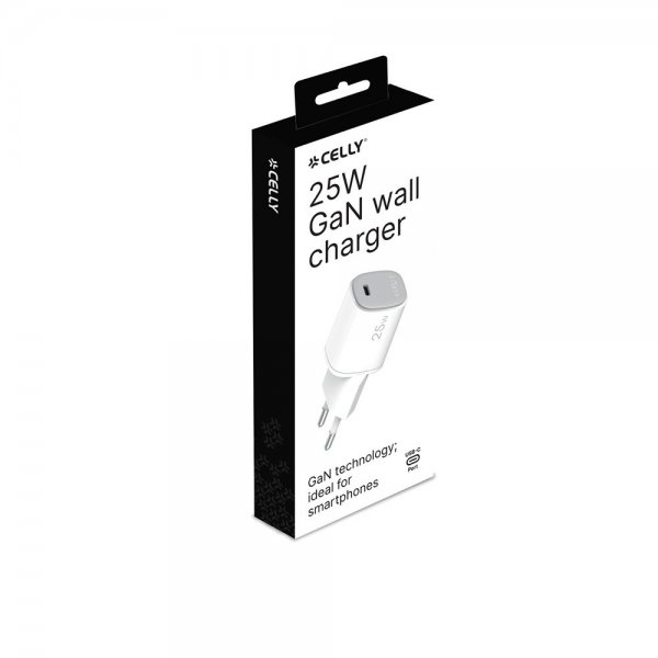Celly Laddare 25W GaN USB-C Vit