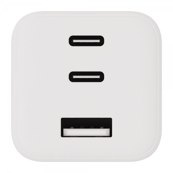 X2O Laddare 65W Trippel USB-C/USB-A GaN Vit