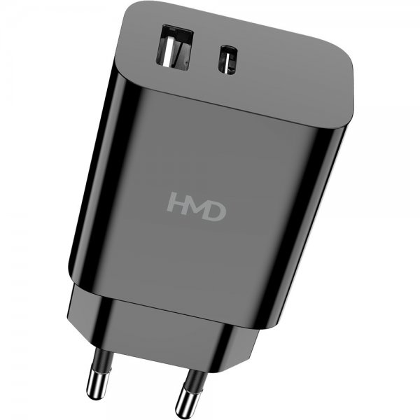 HMD Laddare Dual Port Wall Charger 30W Svart