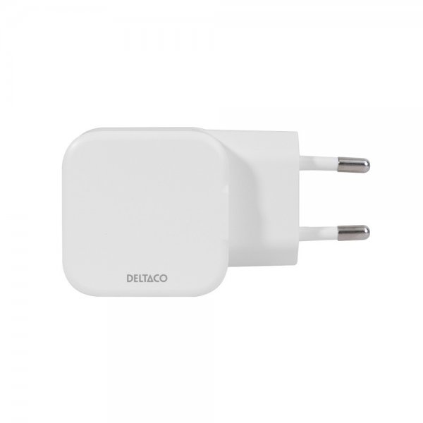 Deltaco Laddare Dual USB Wall Charger