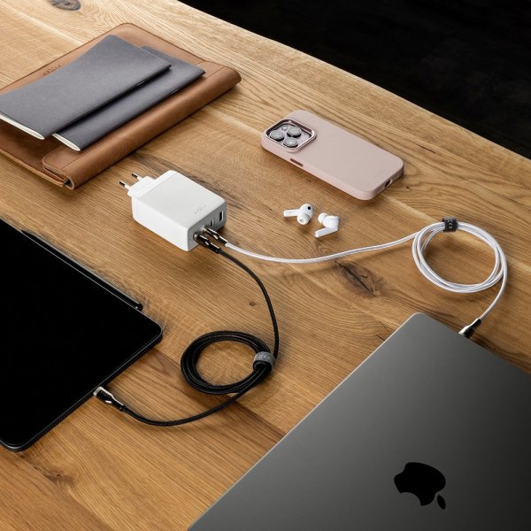 Fixed Laddare GaN100 3xUSB-C & 1xUSB-A
