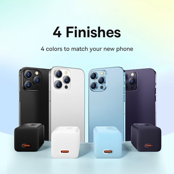 Baseus Laddare GaN5 Fast Charger Mini 30W Blå