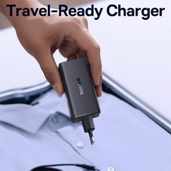 Baseus Laddare GaN6 Pro Fast Charger 100W Cluster Black