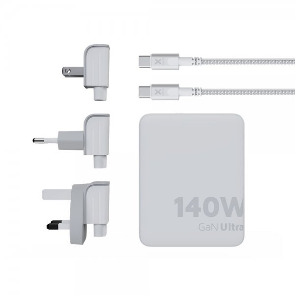 Xtorm Laddare med Kabel 140W GaN-Ultra Travel Charger + USB-C PD Cable