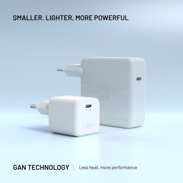 Fixed Laddare Mini PD 65W GaN Vit