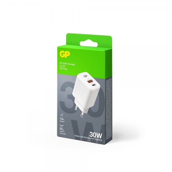 GP Laddare PD 30W USB-A + USB-C