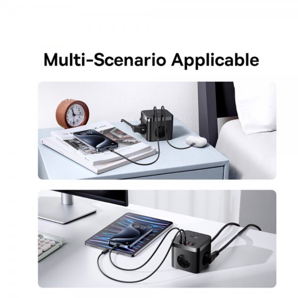 Baseus Laddare PowerCombo Cube PowerStrip 30W