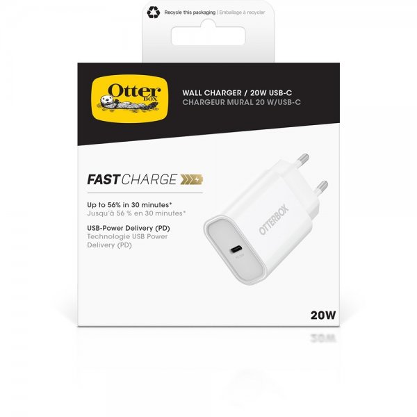 Otterbox Laddare Wall Charger 20W USB-C Vit