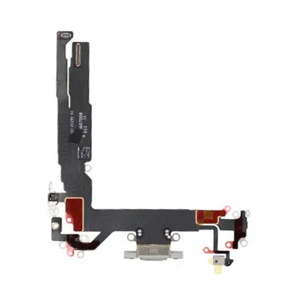 Laddkontakt med Flexkabel för iPhone 17 - Vit