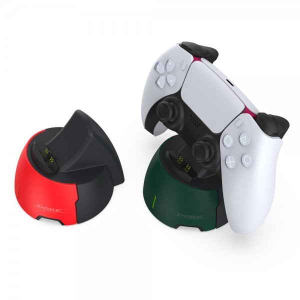 Dobe Laddningsdocka till PlayStation 5 Kontroller Röd