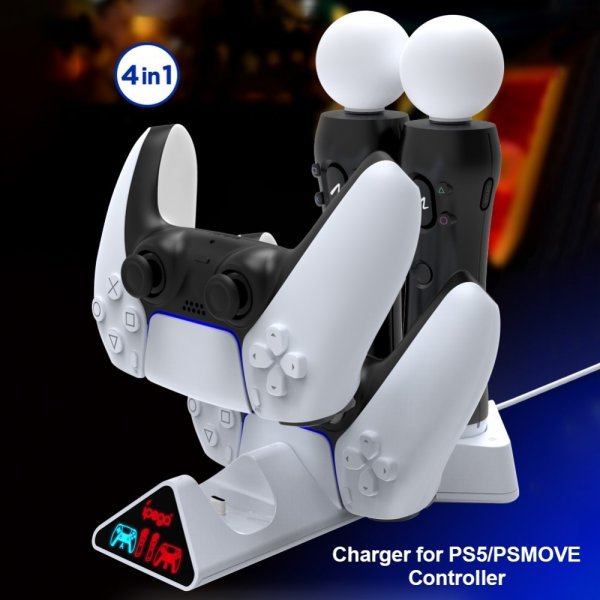 Ipega Laddningsdocka till PlayStation 5/Move Kontroll