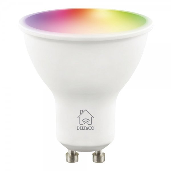 Deltaco Smart Home LED Lampor GU10 RGB WiFi 4.7W 3-pack