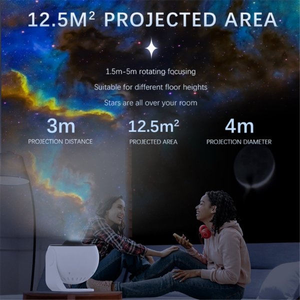 Beline MajesticLine LED Projektor Galax Stjärnhimmel Roterande