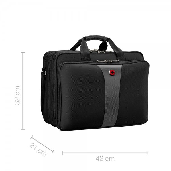 Wenger Legacy 17" Triple Gusset Datorväska Grå/Svart