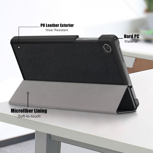 Lenovo Tab M8 (4th gen) TB300 Fodral Trifold Svart