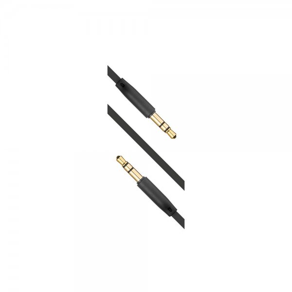 Fixed Ljudkabel AUX 3.5mm 1m Svart