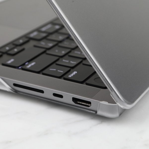 Moshi MacBook Pro 14 M1/M2 (A2442 A2779) Skal iGlaze Hardshell Case Stealth Clear