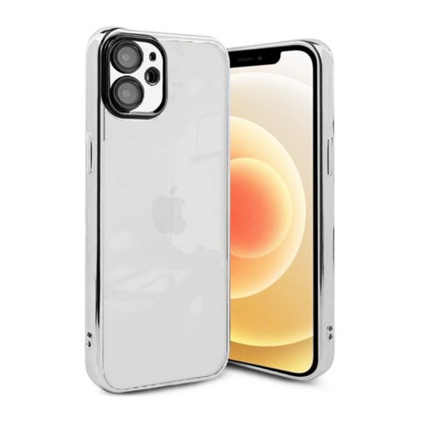 iPhone 11 Skal Glitter Transparent Stöttåligt Silver