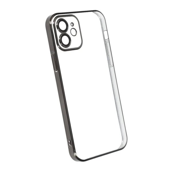 iPhone 11 Skal Glitter Transparent Stöttåligt Svart