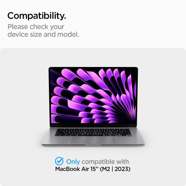 Spigen MacBook Air 15 M2 (A2941)/M3 (A3114) Skärmskydd Safe View Privacy