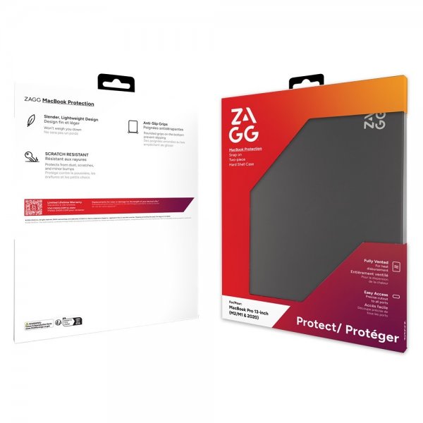 ZAGG Macbook Pro 13 M1/M2 (A2338) Skal Hardshell Smoke
