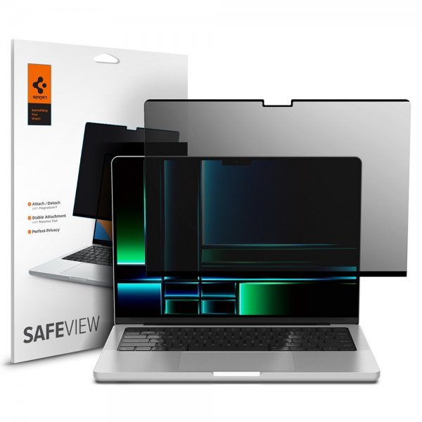 Spigen MacBook Pro 14 M1/M2/M3/M4/M5 Skärmskydd Safe View