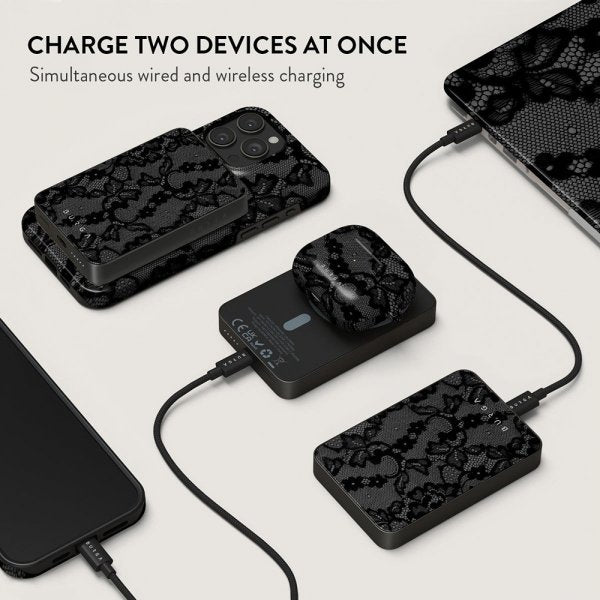 Burga Powerbank MagSafe 5000 mAh Magnetic Metallgrå